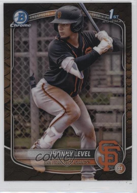 2025 Bowman Chrome Prospects Reptilian Refractor Jhonny Level #BCP-147