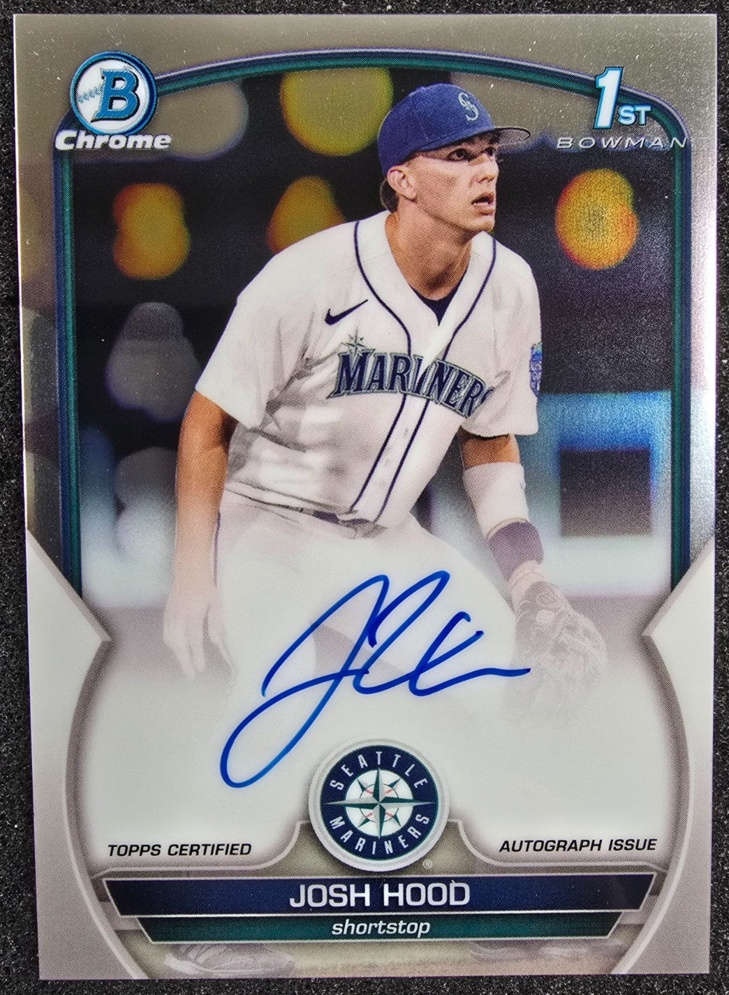 2023 Bowman Chrome 1st AUTO Josh Hood #CPA-JHD Mariners
