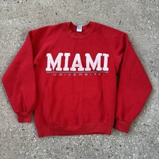 Miami University Super Weights By Russell Athletic Sweatshirt Size Medium 1980s