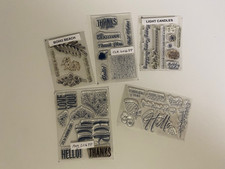 Lot of 6 Clear Stamp Sets From Stampin' Up