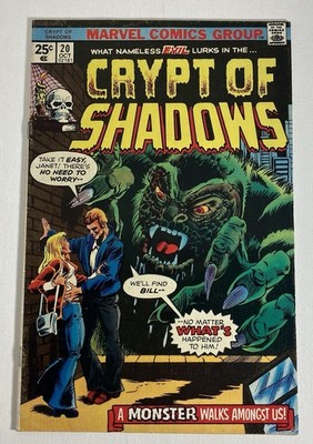 Crypt Of Shadows #20 (1975) - Bronze-Age Horror - A Monster Walks Amongst Us!