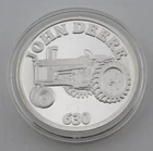 John Deere 630 Tractor 1 oz .999 Fine Silver Art Round - Item# 372