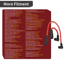 2Pcs Spark Plug Wires for FXDLS FXDLI FXDL Dyna Low Rider FXDI Dyna Super Glide