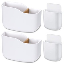 4pcs Wall Mount Remote Control Holder Pen Holder For Wall Holefree Self Adhesive