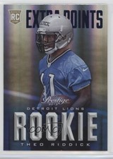 2013 Panini Prestige Rookie Extra Points Blue Theo Riddick #292 7mg