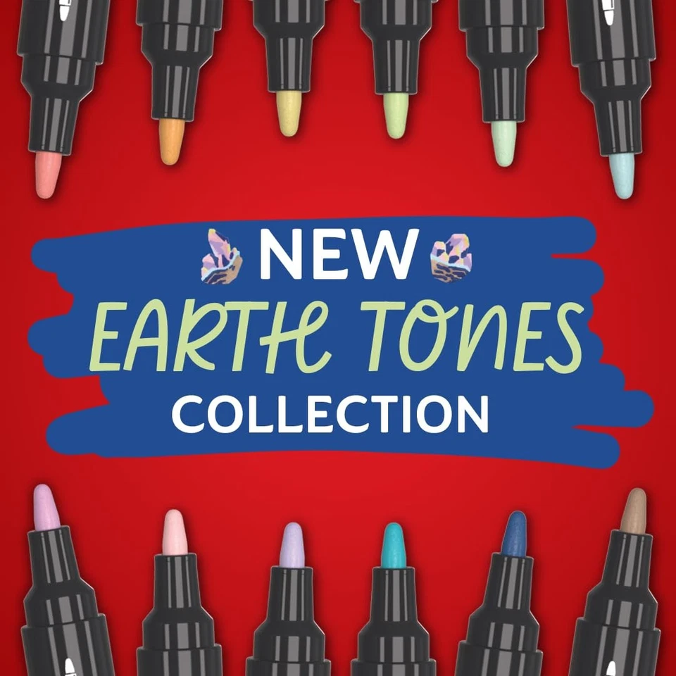 Marcadores creativos Sharpie, tonos tierra, trópicos brillantes, producto de oficina Foto 2 de 4