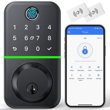 Smart Door Lock Deadbolt with Keypad: Keyless 5.4 x 2.8 x 2.7 inches, Black