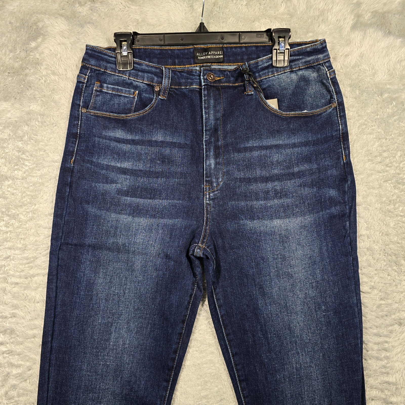 Alloy Apparel Jeans Womens 20x37 Tall Blue Denim Power Stretch High Rise