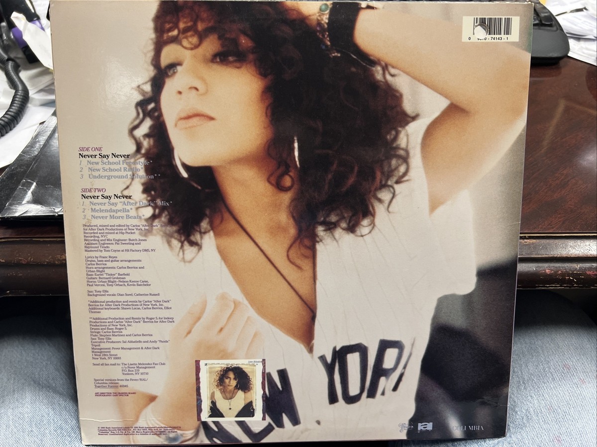 【名盤 90s R&B LP】LISETTE MELENDEZ LISETTE MELENDEZ NEVER SAY NEVER 12