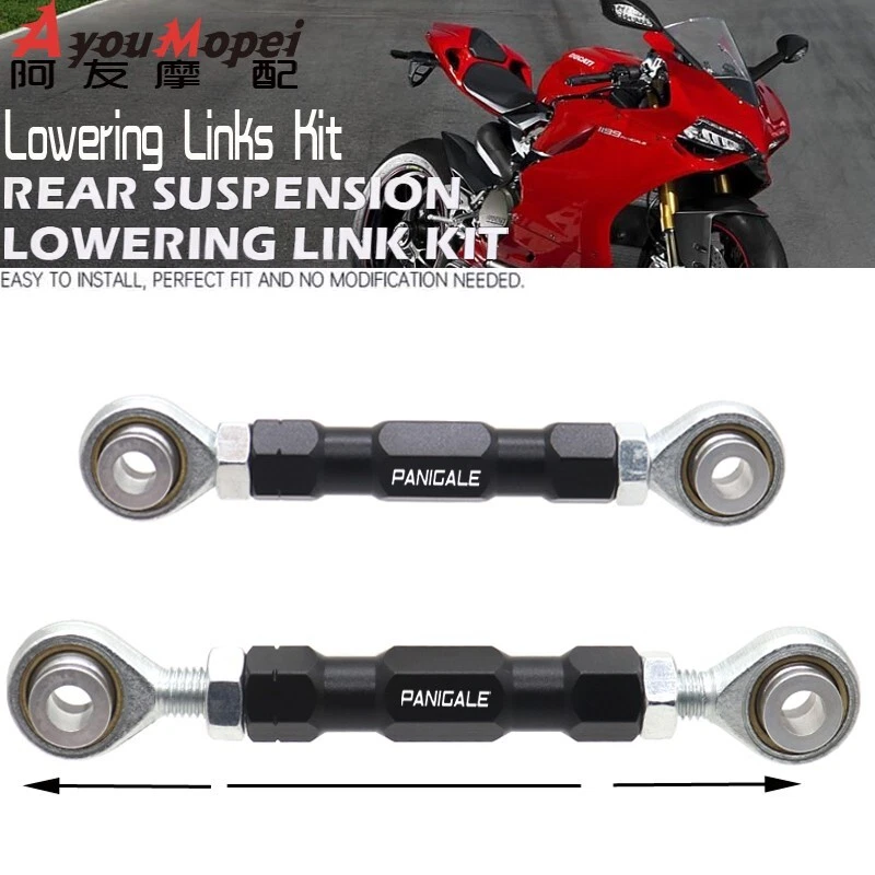 Kit de eslabones de bajada de suspensión trasera ajustables para Ducati Panigale 899/959/1199 Foto 2 de 4