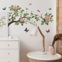 Wandtattoo Wanddeko Wandsticker Blumen Ast Wandaufkleber Wohnzimmer Sticker Baum