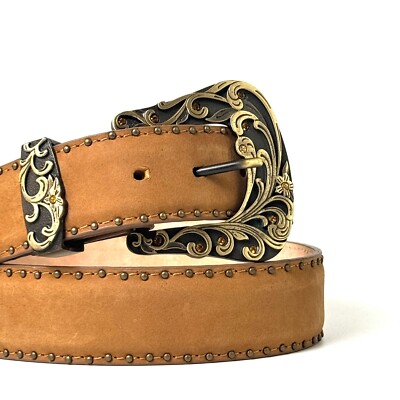 WOMENS GENUINE LEATHER WESTERN COWGIRL BEAUTIFUL FLORAL  display picture 2