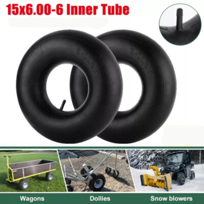 2/6 Pcs Lawn Mower 15X6.00-6 Tire Inner Tubes 15x6-6 15x6x6 15/6x6 Tractors TR13