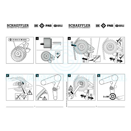 INA Timing Belt Kit Set - 190 Teeth - Part No: 530 0624 10 - EO Quality - Picture 2 of 3