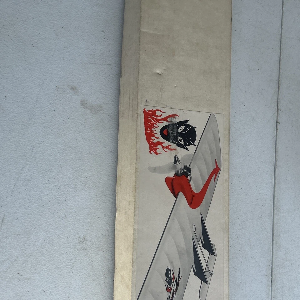 Vintage Carl Goldberg JR Satan Combat Stunt 29" CL Model Airplane Kit - Image 4 of 4