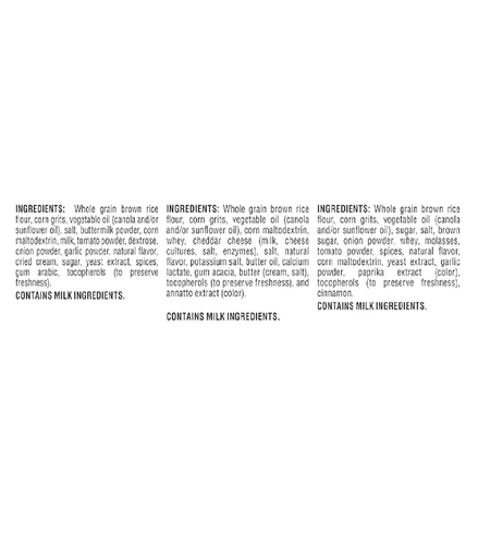 Quaker Rice Crisps 4 Flavor Savory Mix 15 count - Picture 2 of 3