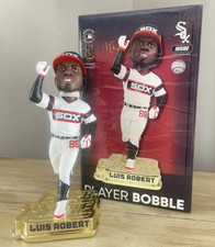 LUIS ROBERT Chicago White Sox MLB Star Rookie GOLD BASE Bobblehead #/100 NIB!