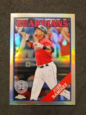 2023 Topps Chrome Baseball Jose Ramirez 35th Anniversary Refractor SP