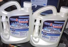 lot of 2 Wet & Forget Indoor Mold & Mildew Cleaner, 64 Fl. Oz.  - White Jug
