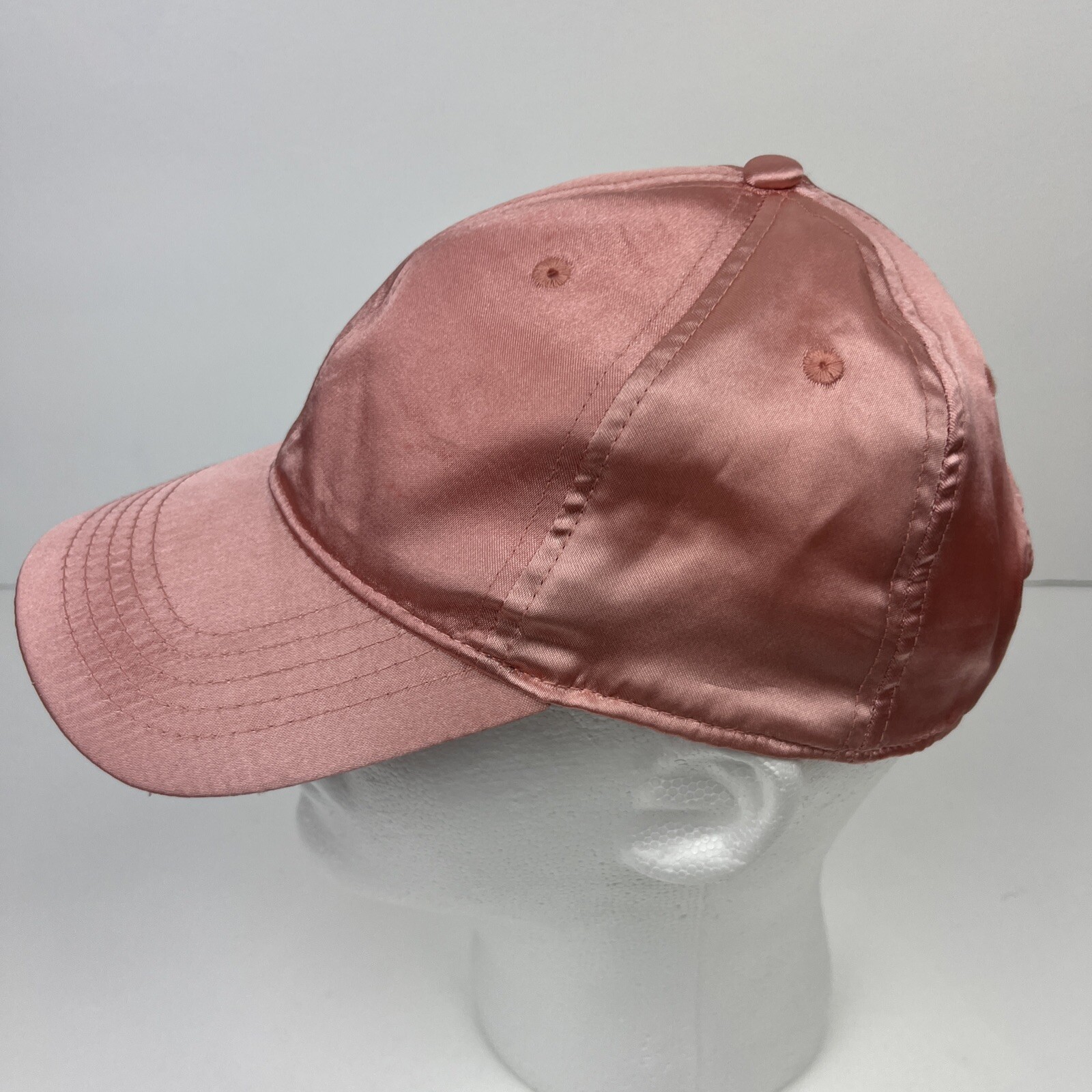 Solid Pink Women's Adjustable Baseball Hat Ball C… - image 2