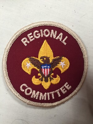 Regional Committee plastic back Adult BSA Position Patch