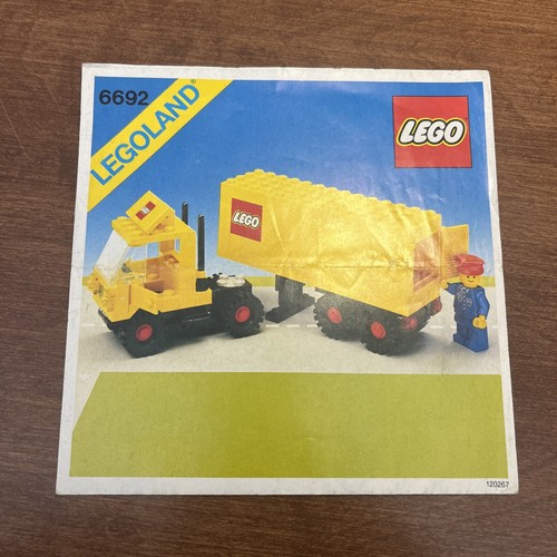 VTG Lego Legoland 6692 Tractor Trailer Instruction Manual Booklet Only 1982