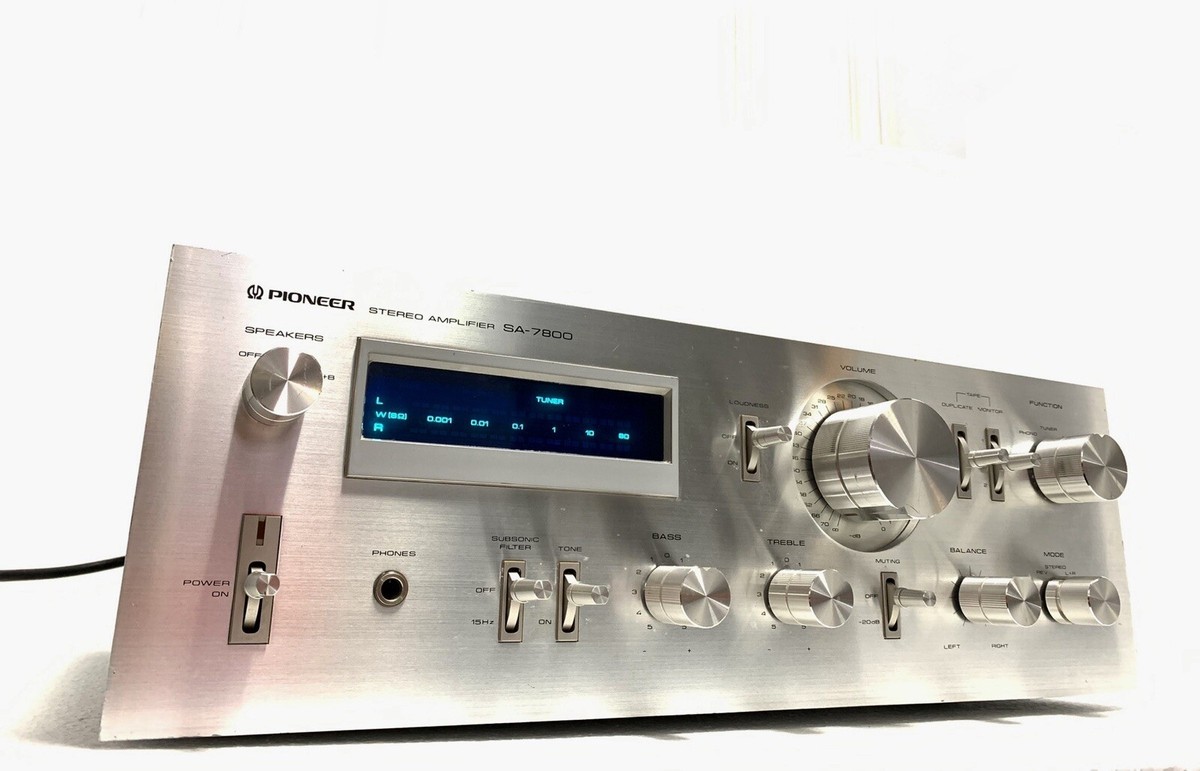 Pioneer SA-7800II アンプ クラシックシルバー PIONEER SA-7800 Stereo Amplifier 65+65W RMS Vintage 1979