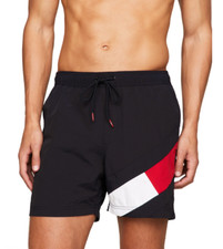 Tommy Hilfiger Men Medium Drawstring 5" Swim Trunks Navy Size XXL