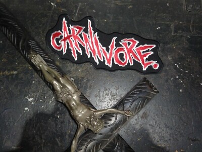 Carnivore Backpatch Patch Shape Thrash Metal Type O Negative Pantera *