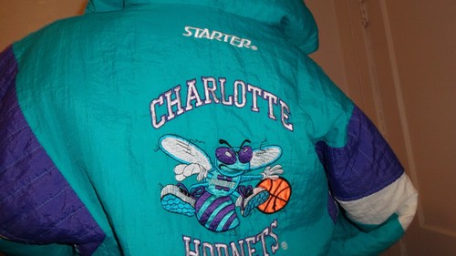 Starter CHARLOTTE HORNETS Jacket Size Large Child Vintage Original 80s - Picture 11 of 15