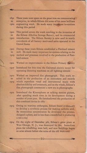 Great Contributions of Thomas A. Edison to Radio Rare 1929 Pamphlet - Picture 2 of 3