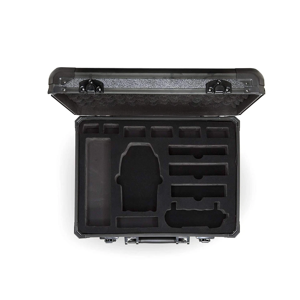 Estuche de transporte de viaje impermeable de aluminio de alta resistencia negro para DJI Mavic Air Foto 3 de 4