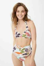 Debenhams - Botanical Print U/wired Bikini Top - Size 34C - BNWT - RRP  22.00