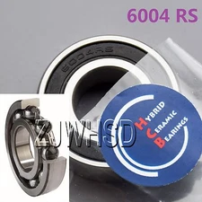 6004 2RS Si3N4 Hybrid Ceramic Ball Bearing Rubber Sealed 20 x 42 x 12mm Crank