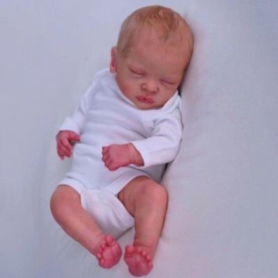 19'' Reborn Sleeping Romy Baby Puppe Newborn Baby Doll Already Painted Finished
