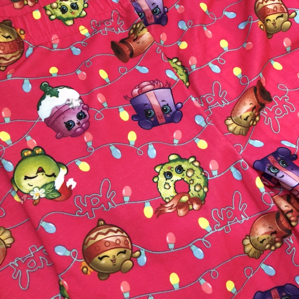 Shopkins Holiday Pajama Set Girls Size 4 Christmas Long Sleeve Top Leggings NWT - Image 3 of 3