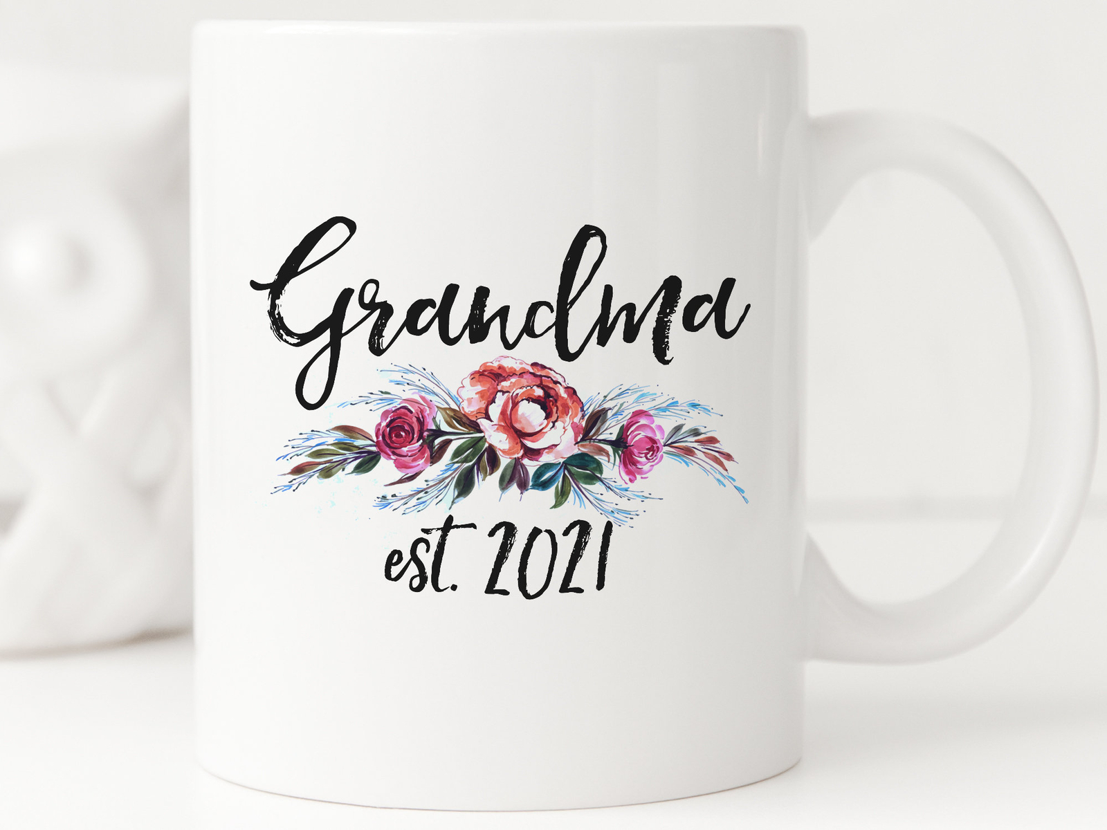 Grandma Est 2021 Coffee Mug Grandma To Be Gift Pregnancy Announcement Pregnancy