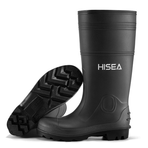 HISEA Men Folding Rain Boots Waterproof Anti-Slip Garden Hunting Work Knee Boots - Picture 23 of 53