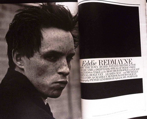 INTERVIEW 09/2011 ANNE HATHAWAY Carine Roitfeld EDDIE REDMAYNE Guido Palau @ VG - Picture 15 of 16