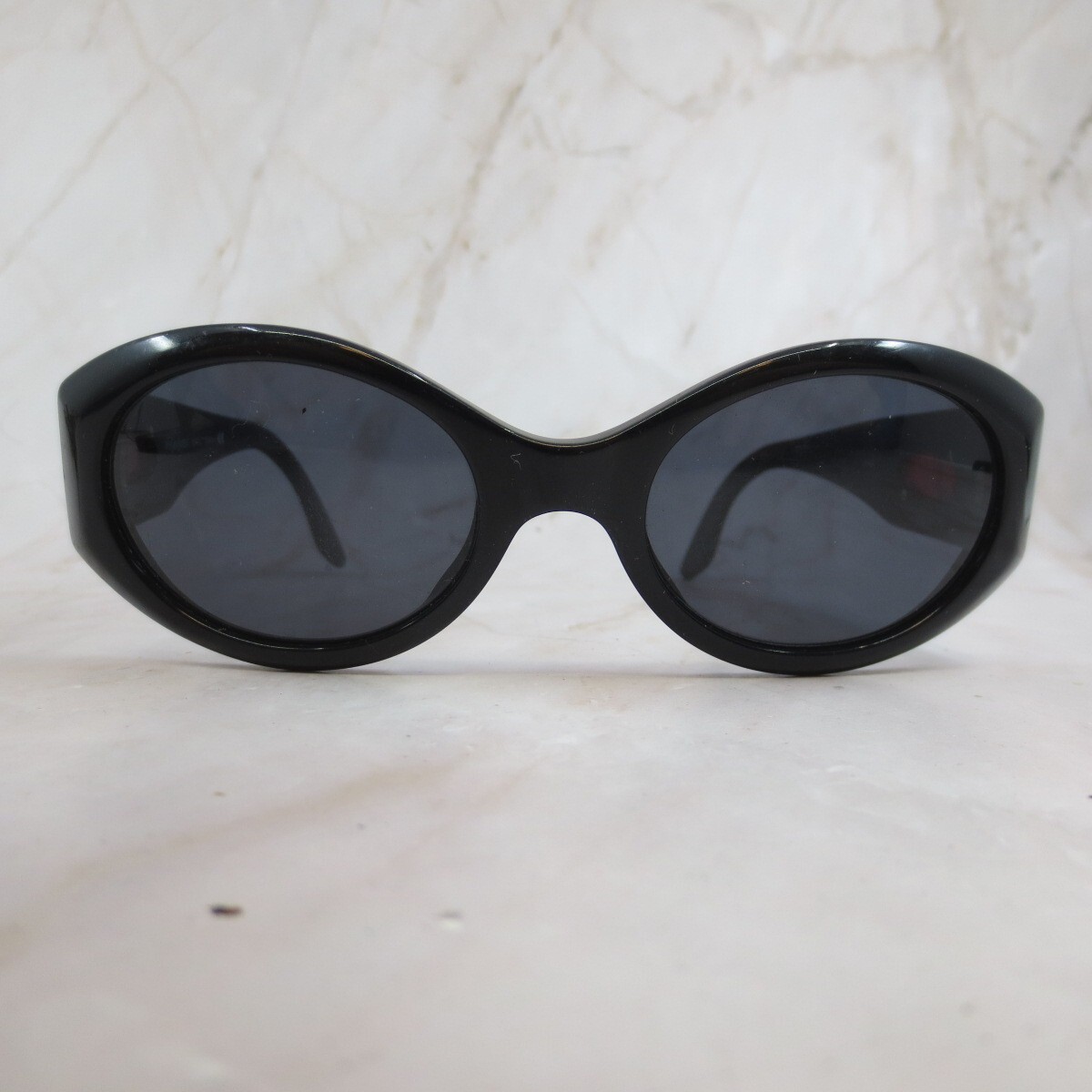 Montatura occhiali da sole Saint Laurent unisex adulto nero lucido plastica ovale bordo intero