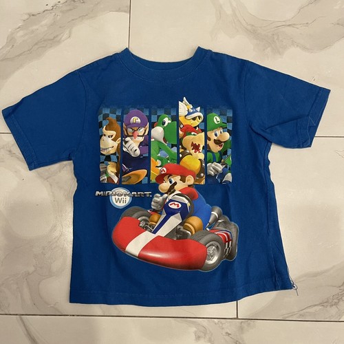 Blue Mario Kart Wii T Shirt 