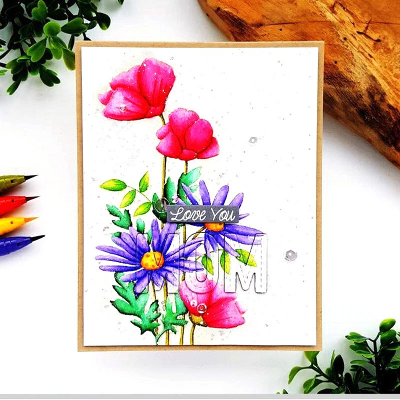 Troqueles de corte de metal puntadas alfabeto hágalo usted mismo álbum de recortes estampado plantillas manualidades Foto 2 de 4