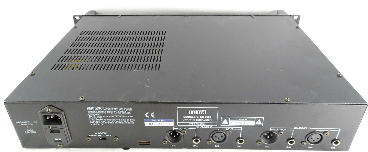 オーディオ機器 interM EQ-9231 グラフィックイコライザー