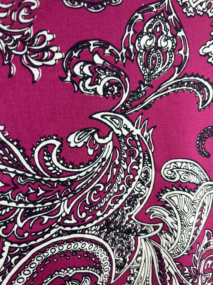 Pantalones capri Talbots para mujer pequeños talla 8P rosa/negro/blanco cachemir cremallera lateral Foto 2 de 4