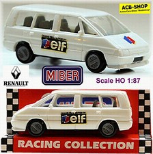Renault Espace I Facelift Elf Racing Collection 1988-90 Blanco 1:87 Miber 2055