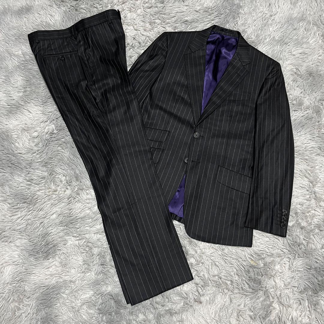 Paul Smith 2-button striped suit set up wool.cupra 100% From Paul Smith 2-button striped suit set up wool.cupra 100% From
