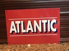 Atlantic Gasoline Oil Pump Gas Vintage Style 12 Inch metal sign