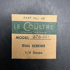 1 Genuine NOS Lecoultre Part. No. 44 Model 476-481 Dial Screw Vintage Swiss