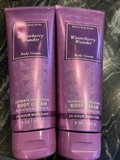 2 Bath and Body Works Winterberry Wonder Hydration Body Cream 16 OZ