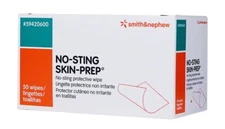 Smith and Nephew No Sting Prep Wipes (Box of 50 Wipes)